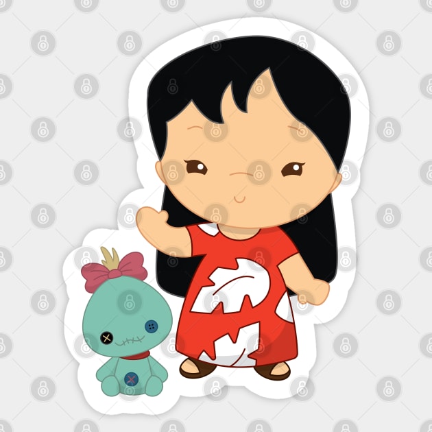 Miss Scrump & Lilo Sticker by gravelskies